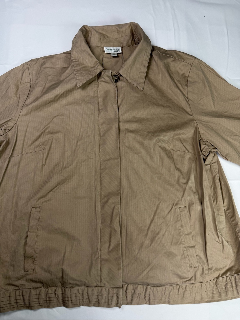 Coldwater Creek Beige/Tan Lightweight Jacket 2X